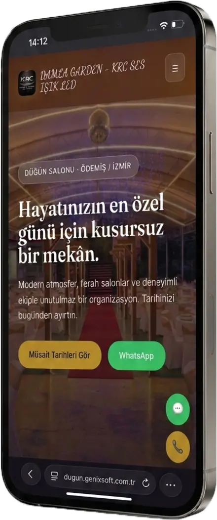 Bilgileri girin, web siteniz hazır olsun